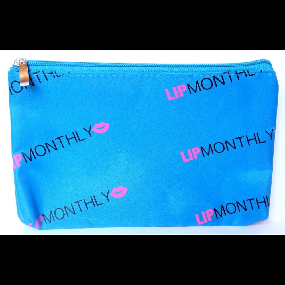 Lip Monthly Blue Makeup Bag